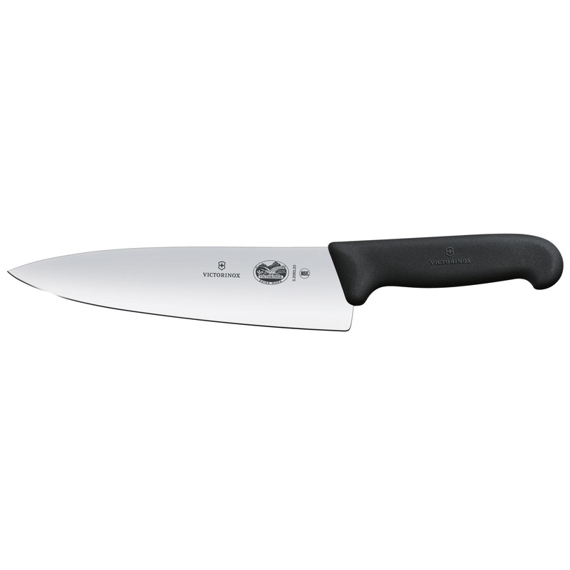 Victorinox 5.2063.20-X4 Chef's Knife with Black Fibrox Handle 8"