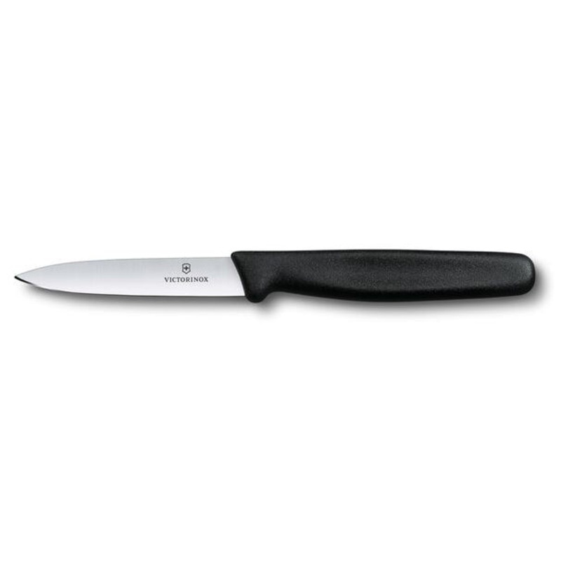 Victorinox 5.3003.S-X3 Paring Knife with Large Black Poly Handle 3-1/4"