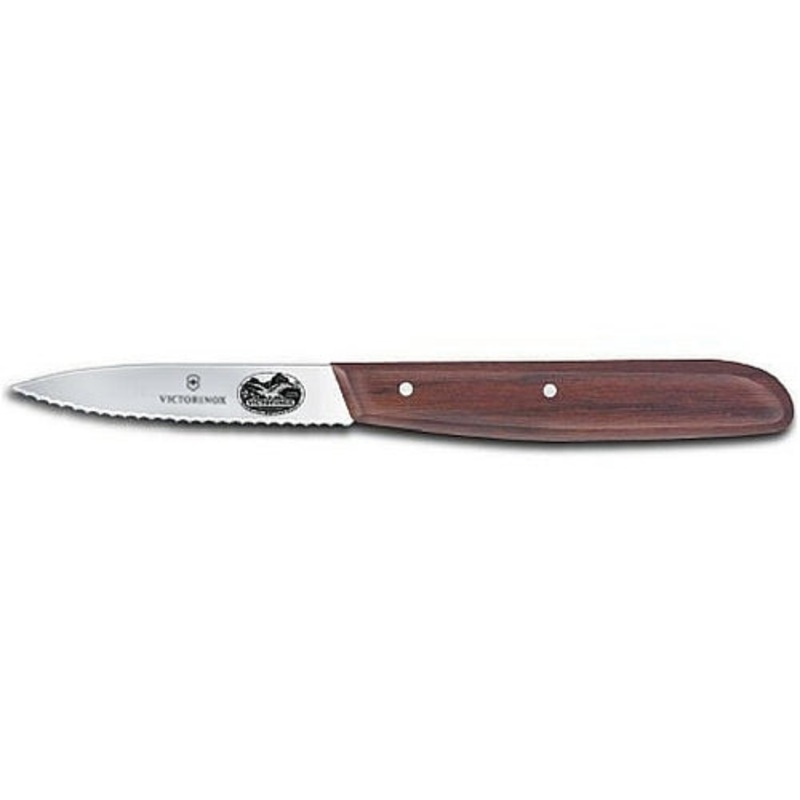 Victorinox 5.3030-X1 Serrated Edge Paring Knife with Rosewood Handle 3-1/4"