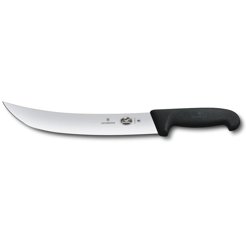 Victorinox 5.7303.25-X4 Curved Cimeter Knife with Black Fibrox Handle 10"
