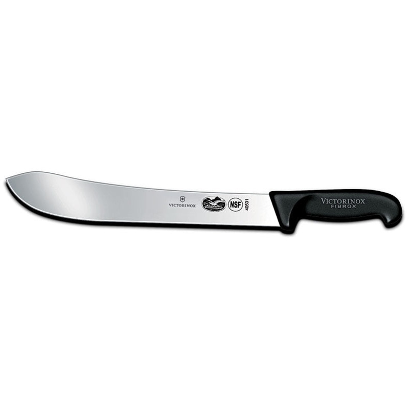 Victorinox 5.7403.31 Butcher Knife with Black Fibrox Handle 12"