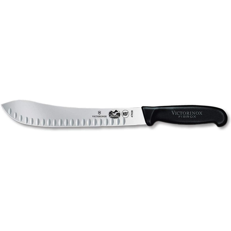 Victorinox 5.7423.25-X3 Granton Edge Butcher Knife with Black Fibrox Handle 10"