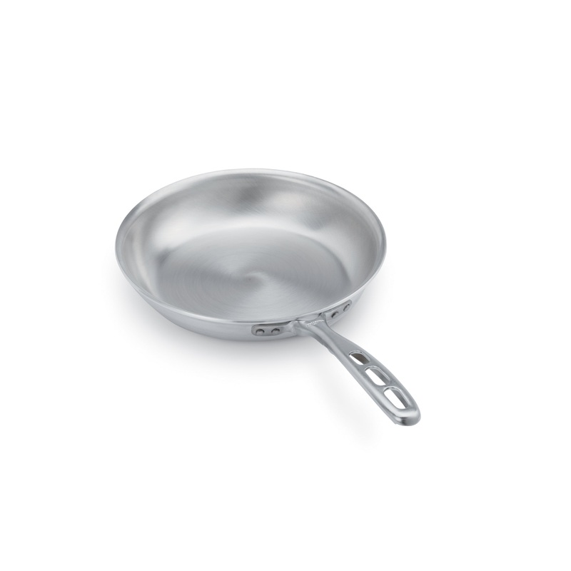 Vollrath 671107 Wear-Ever Fry Pan with Natural Finish and TriVent Plated Handle 7"