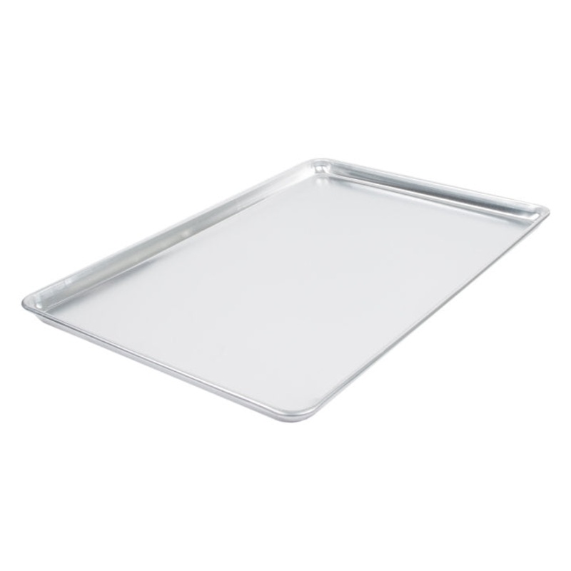 Vollrath 9003 Wear-Ever Heavy Duty Full Size 19 Gauge Wire in Rim Aluminum Bun / Sheet Pan 18" x 26"