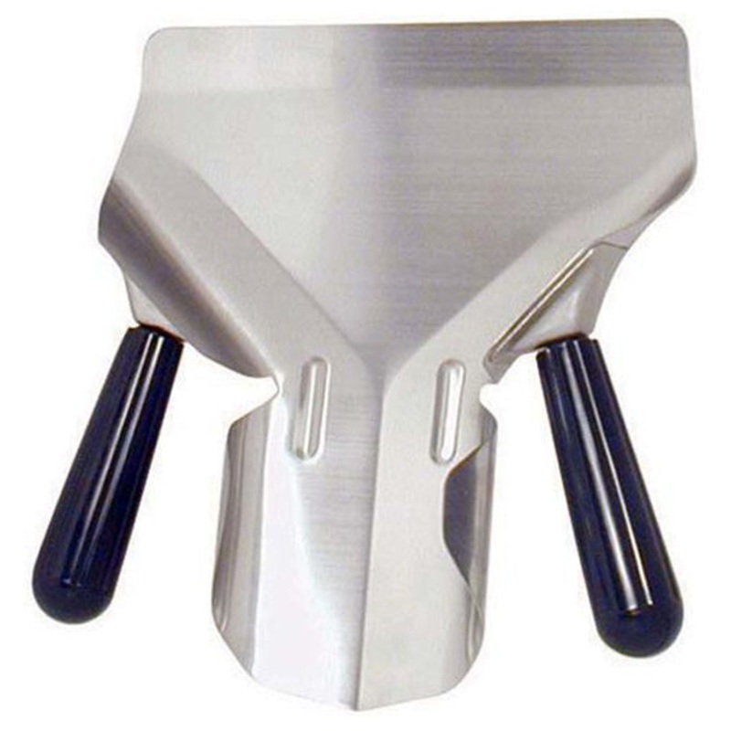 Adcraft FFS-DH Stainless Steel French Fry Scoop/Bagger with Removable Dual Handles