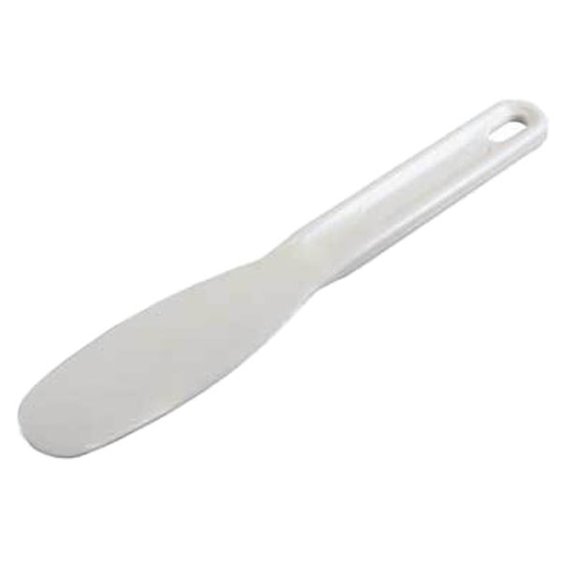 Bar Maid CR-925 White Nylon Sandwich Spreader with Short Handle 7-3/4" OAL