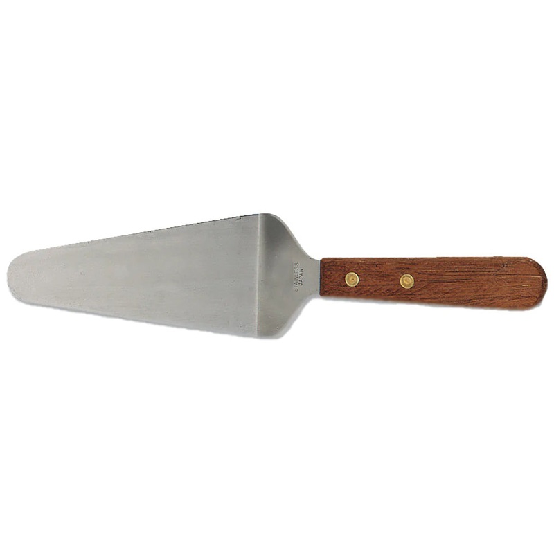 Browne 574311 Flexible Stainless Steel Pie / Cake Server with 5-1/2"L Blade & Hardwood Handle 10" OAL