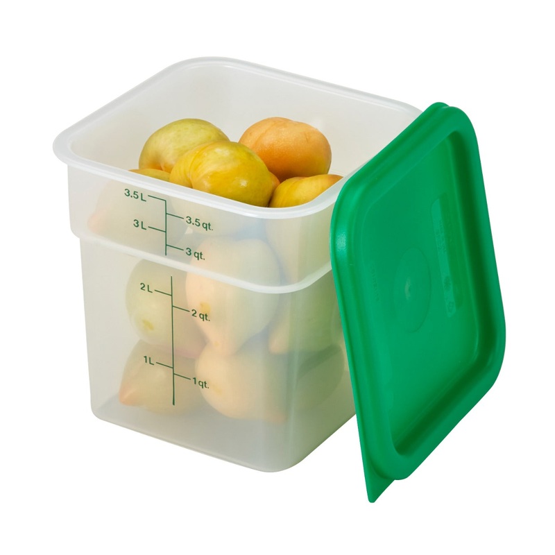 Cambro 4SFSPP190 Translucent Food Container w/ Graduations 4 qt.