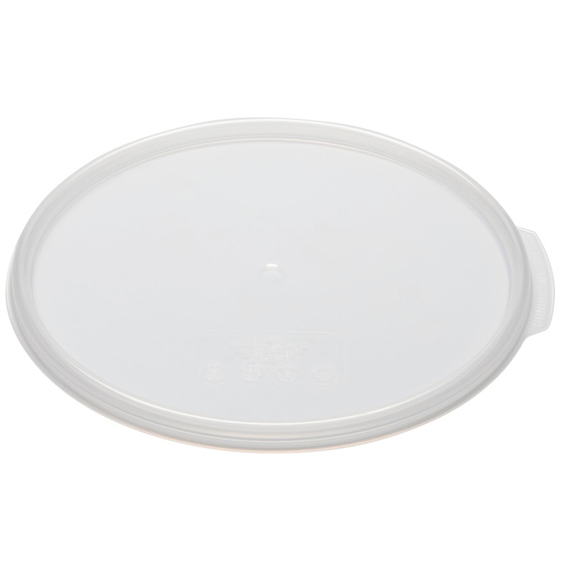 Cambro RFS12SCPP190 Camwear Round Food Storage Container Seal Cover - fits 12, 18 & 22 qt. - Translucent