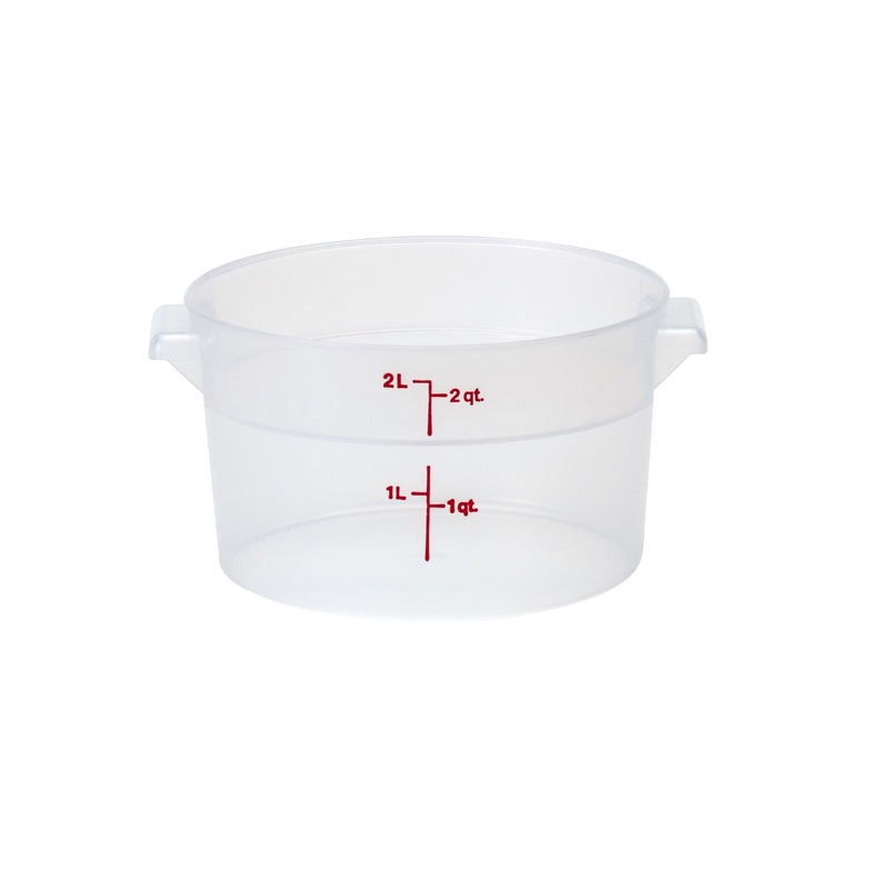 Cambro RFS2PP190 Food Storage Container, Round, Polypropylene 2 qt.