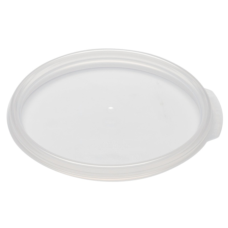 Cambro RFS2SCPP190 Camwear Round Food Storage Container Seal Cover - fits 2 & 4 Qt. - Translucent