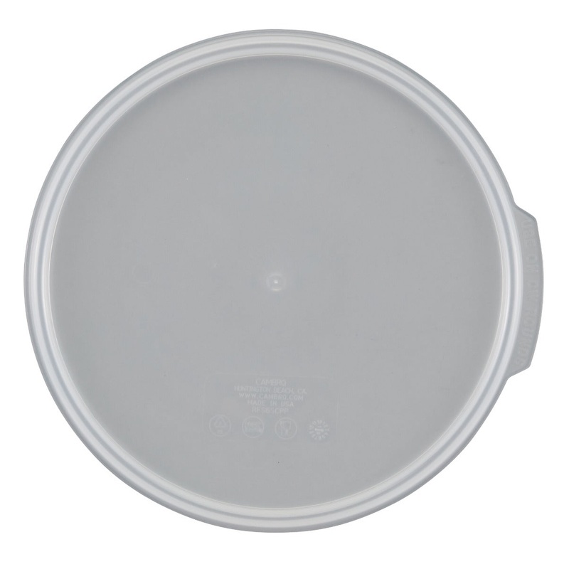 Cambro RFS6SCPP190 Camwear Round Food Storage Container Seal Cover - fits 6 & 8 qt. - Translucent