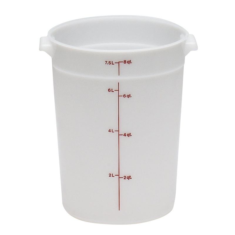 Cambro RFS8148 Food Storage Container, Round, Polyethylene 8 qt.