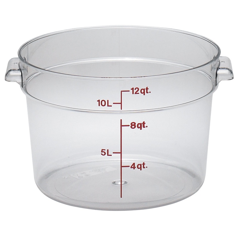 Cambro RFSCW12135 Food Storage Container, Round, Camwear 12 qt.