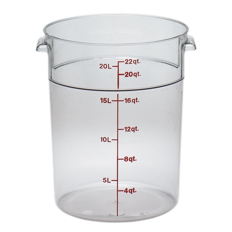 Cambro RFSCW22135 Food Storage Container, Round, Camwear 22 qt.