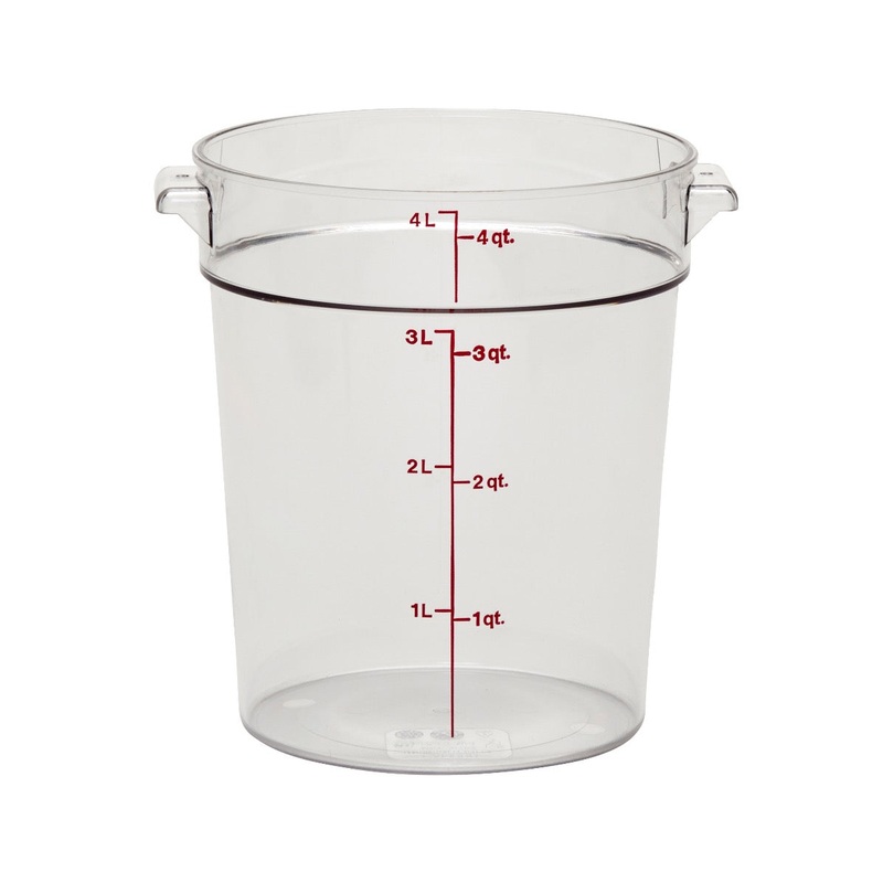 Cambro RFSCW4135 Food Storage Container, Round, Camwear 4 qt.
