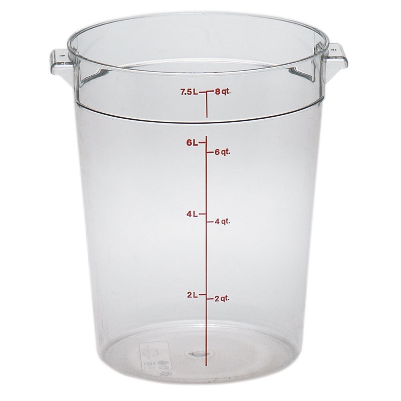 Cambro RFSCW8135 Food Storage Container, Round, Camwear 8 qt.