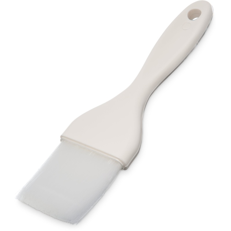 Carlisle 4039102 Sparta Galaxy Flat Pastry Brush with 2"W Nylon Bristles & Plastic Handle - White