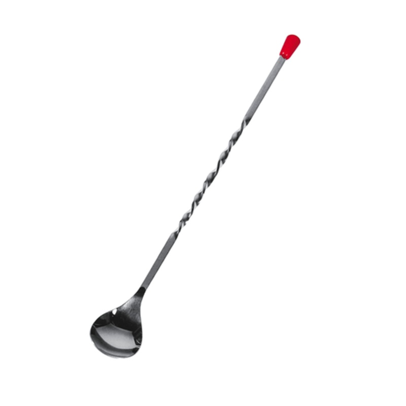 Co-Rect Products SP511K Twisted Handle Bar Spoon with Red Knob 11"