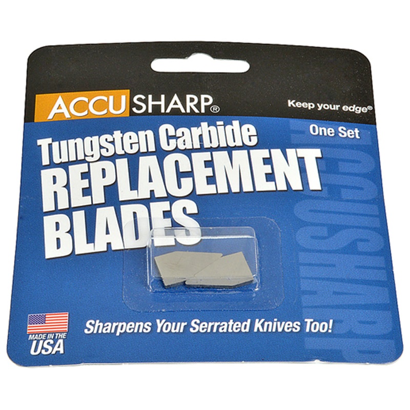 FMP 280-1217 Accusharp Knife Sharpener Tungsten Carbide Replacement Blades - Set of 2