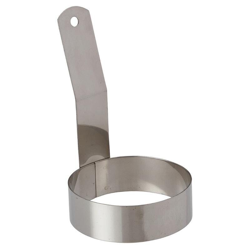 Royal Industries ROY ER 3 Stainless Steel Egg Ring 3" Dia. x 1"H