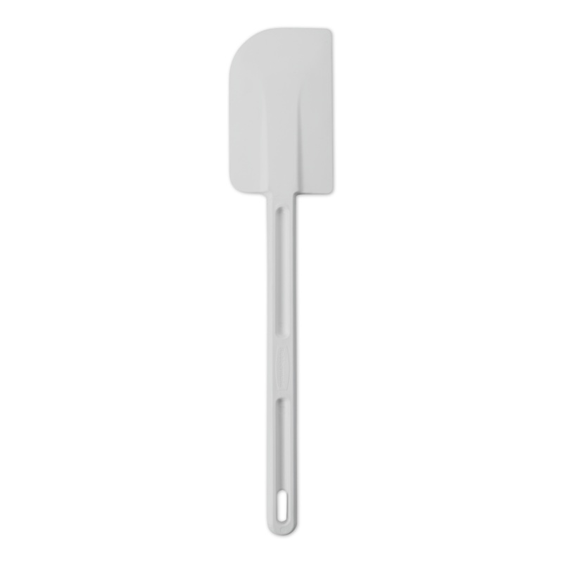 Rubbermaid FG1905000000 Cold Silicone Scraper / Spatula with White Poly Handle 13-1/2"OAL