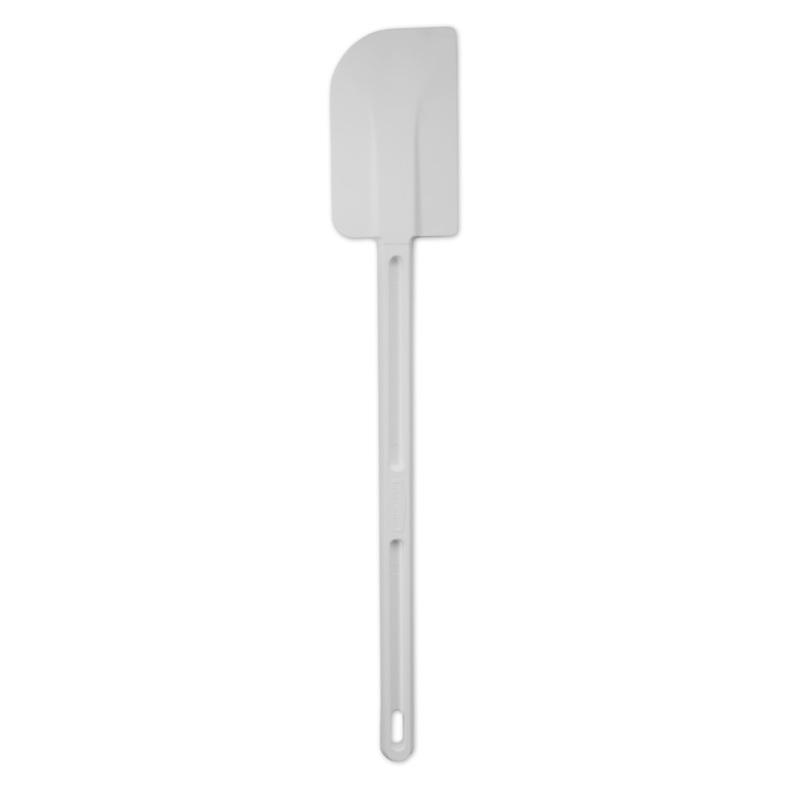 Rubbermaid FG1906000000 Cold Silicone Scraper / Spatula with White Poly Handle 16-1/2"OAL