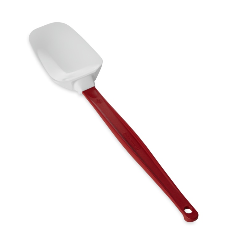 Rubbermaid FG196700RED High-Heat Silicone Spoon Scraper / Spatula with Red Nylon Handle 13-1/2"OAL
