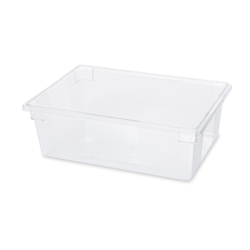 Rubbermaid FG330000CLR Polycarbonate Food / Tote Box 26" x 18" x 9"D - 12-1/2 Gal. - Clear