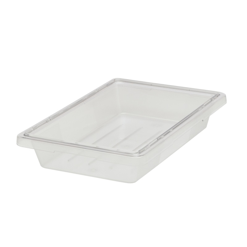 Rubbermaid FG330400CLR Polycarbonate Food / Tote Box 18" x 12" x 9"D - 5 Gal. - Clear