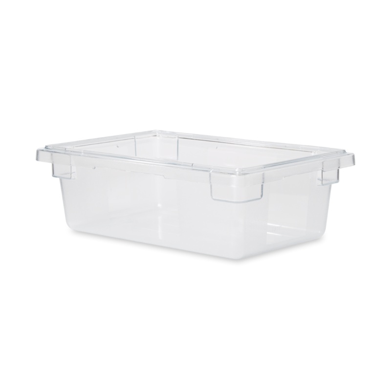 Rubbermaid FG330900CLR Polycarbonate Food / Tote Box 18" x 12" x 6"D - 3-1/2 Gal. - Clear