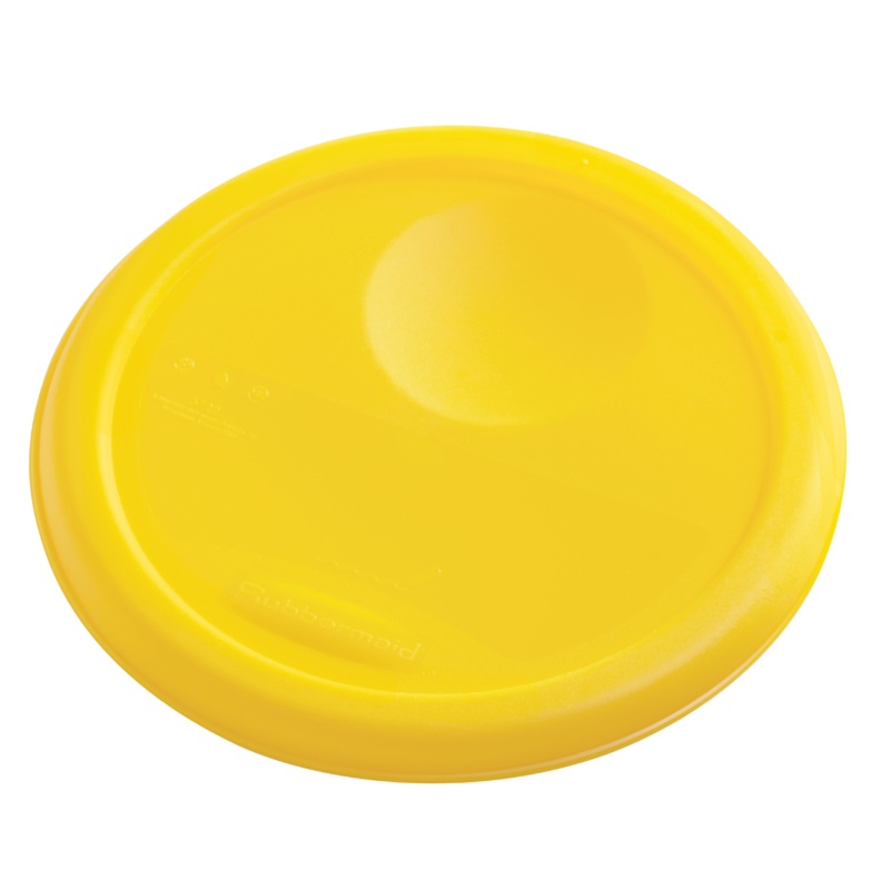 Rubbermaid FG572200YEL Polyethylene Round Food Storage Container Lid for 2-4 qt. - Yellow