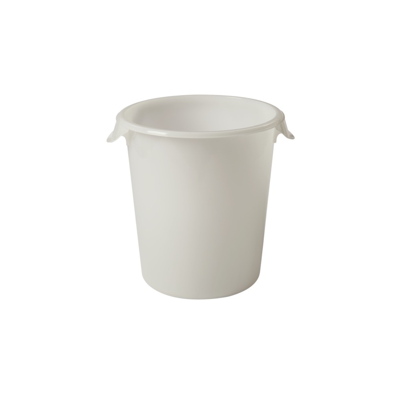 Rubbermaid FG572400WHT Polyethylene Round Food Storage Container 8 qt. - White