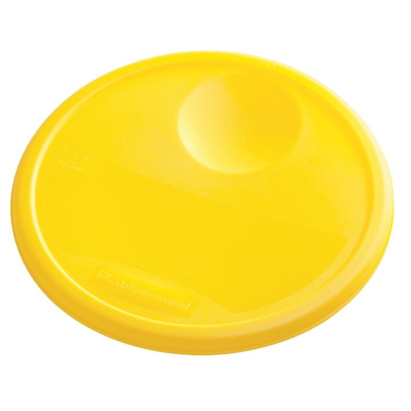 Rubbermaid FG572500YEL Polyethylene Round Food Storage Container Lid for 6-8 qt. - Yellow