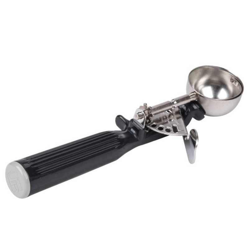 Vollrath 47146 Jacob's Pride Thumb Press Disher with One-Piece Black Handle 1 oz. - Size 30