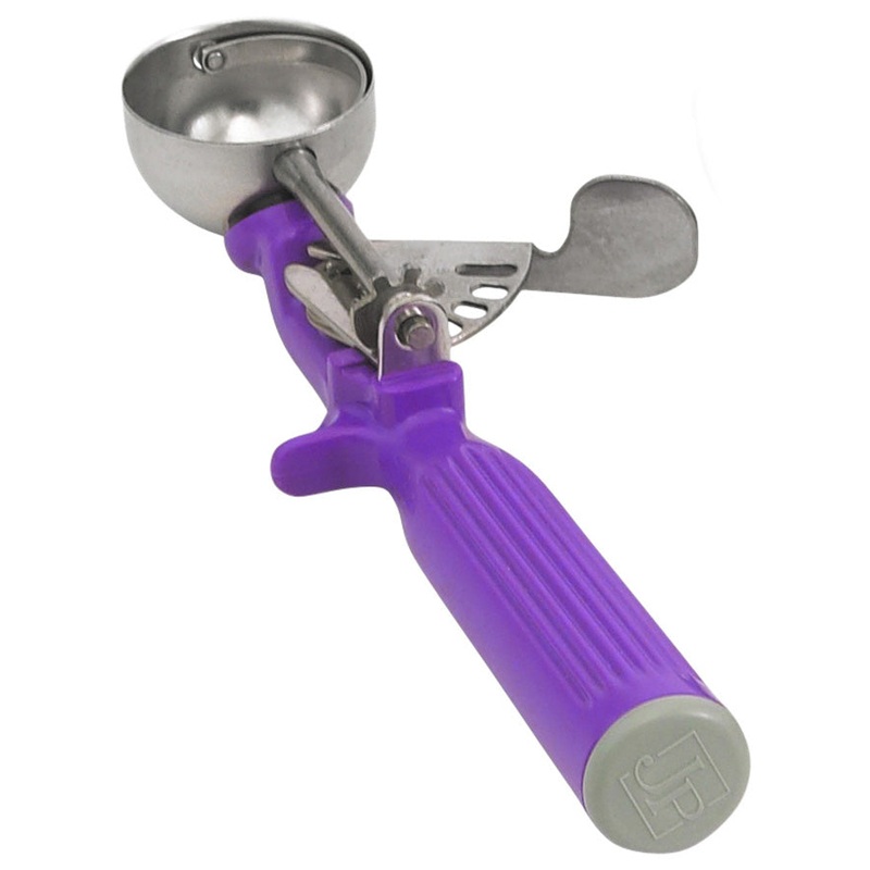 Vollrath 47147 Jacob's Pride Thumb Press Disher with One-Piece Orchid Handle 3/4 oz. - Size 40