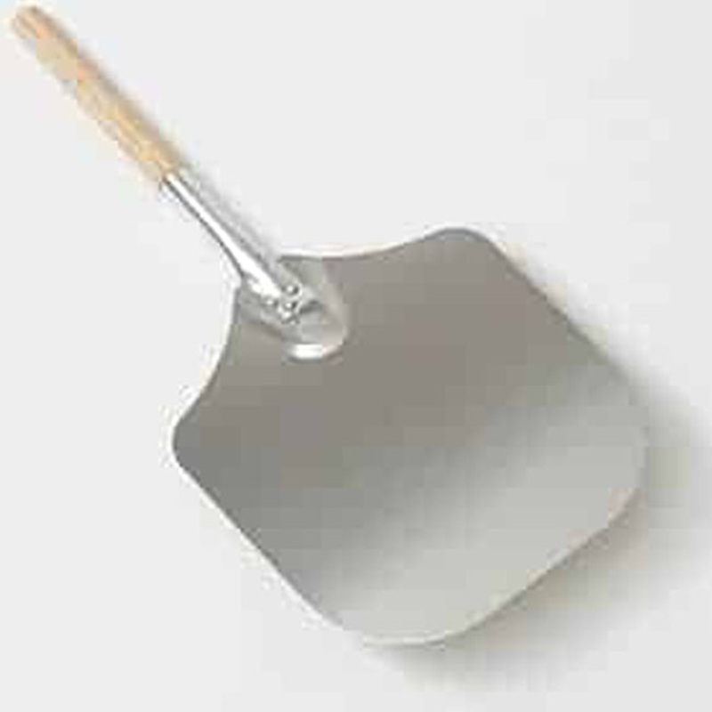 American Metalcraft 2512 Aluminum Pizza Peel with Wood Handle 26"OAL - 12"W x 14"L Medium Blade