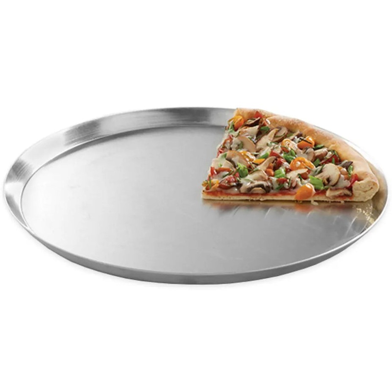 American Metalcraft CAR10 Heavy Weight Aluminum Tapered / Nesting Cutter Pizza Pan 10" x 11/16" Deep