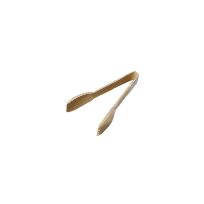 Carlisle 460606 Carly 1-Piece Plastic Salad Tongs 6" - Beige
