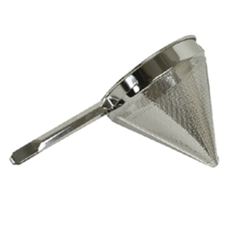 Thunder Group SLKCP108 Stainless Steel Fine Mesh China Cap Strainer 8" Dia.
