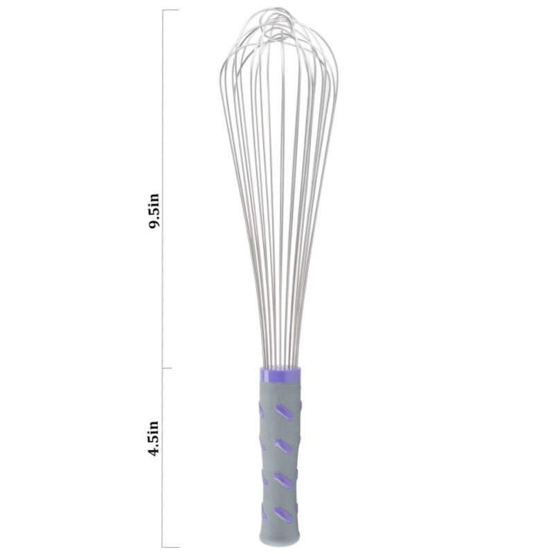 Vollrath 47004 Whip, Piano, w/High Temp Nylon Handle, 14"