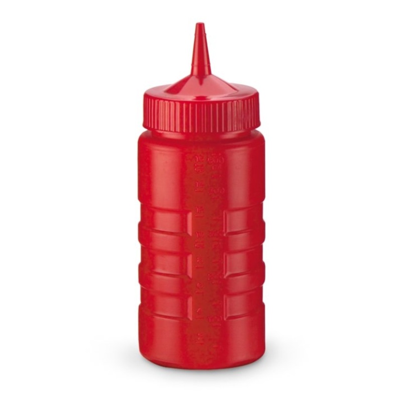 Vollrath 4916-02 Traex Red Squeeze Bottle 16 oz.