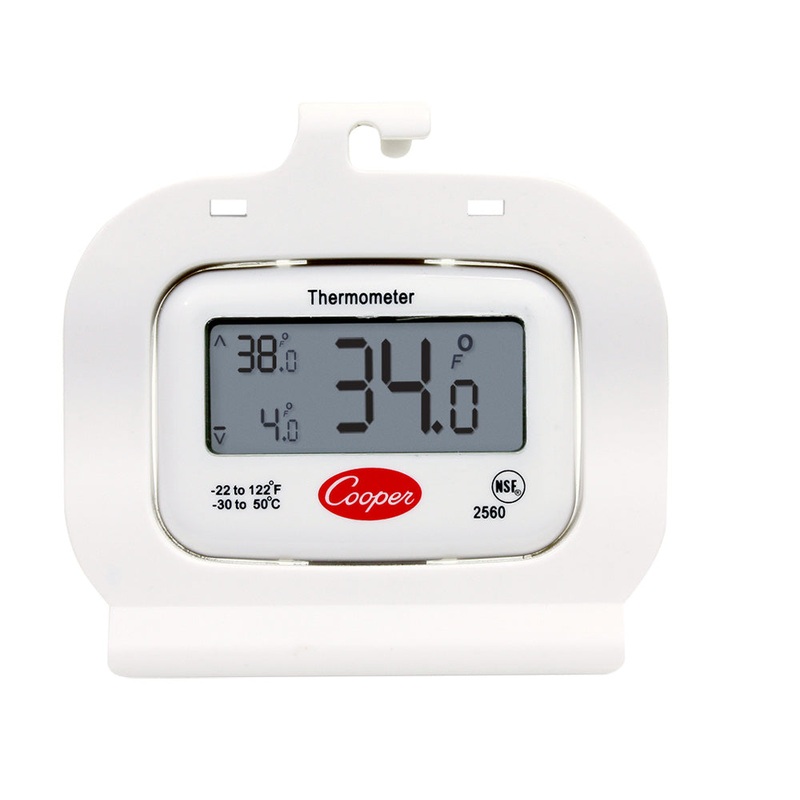 Cooper-Atkins 2560 Refrigerator / Freezer Digital Thermometer - (-22 to 122 Deg. F)