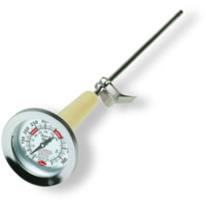 Cooper-Atkins 3270-05-5 Bi-metal Deep Fry Thermometer with 2-1/2"dia. Dial & 15" Stem - (50 to 550 Deg. F)