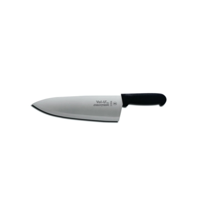 Dexter Russell 30504 10" Cook's Knife w/ Black Plastic Handle, Carbon Steel