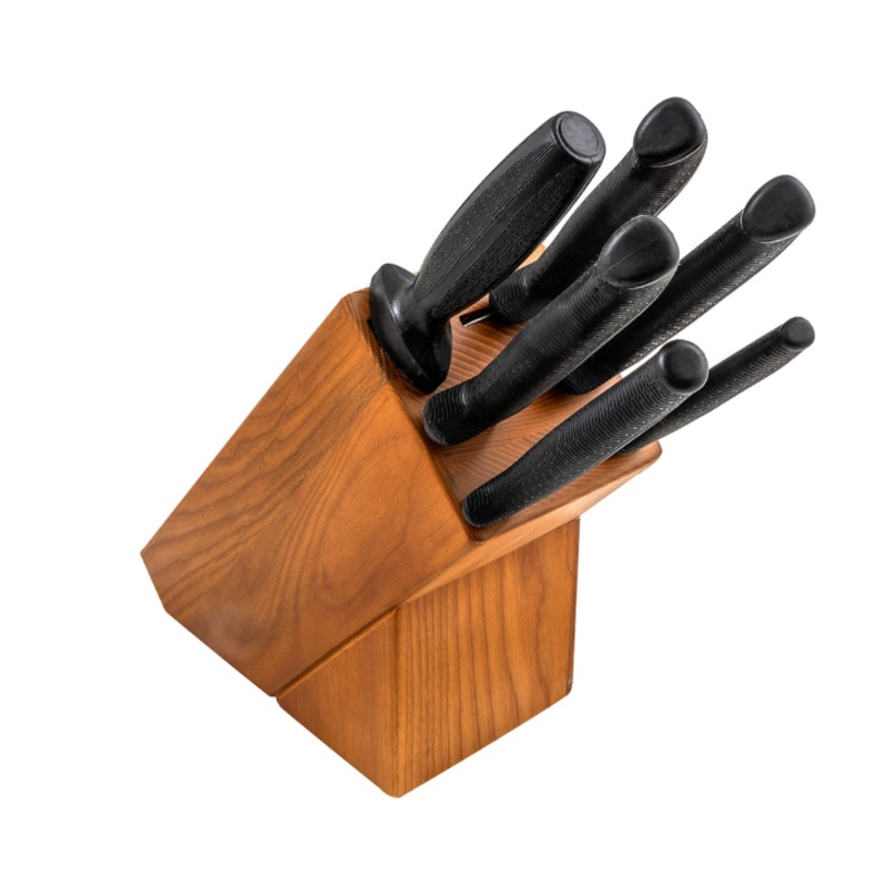 Dexter Russell HSGB-3 7 Piece Knife Set w/ Wooden Block