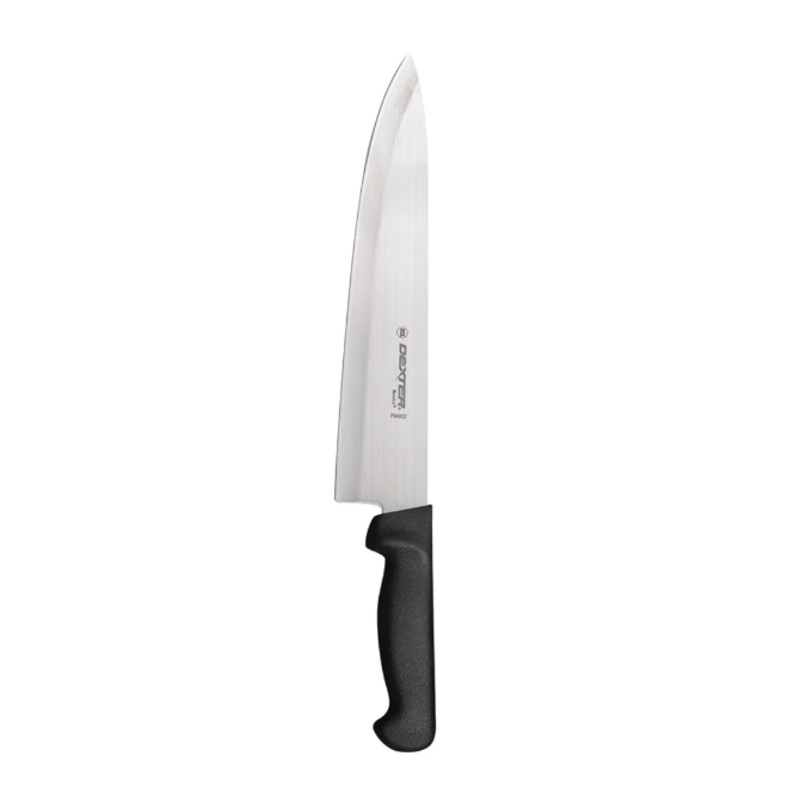 Dexter Russell P94802B 10" Chef's Knife w/ Polypropylene Black Handle, Carbon Steel - 6ea/Case