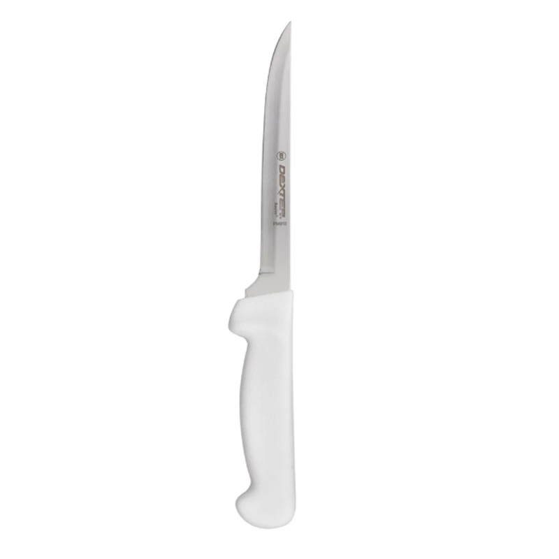 Dexter Russell P94818 6" Boning Knife w/ Polypropylene White Handle, Carbon Steel - 6ea/Case