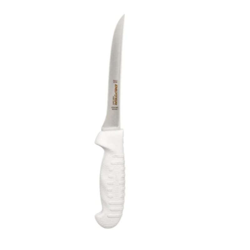 Dexter Russell S115-6MO SANI-SAFE 6" Boning Knife w/ Polypropylene White Handle, Carbon Steel - 6ea/Case