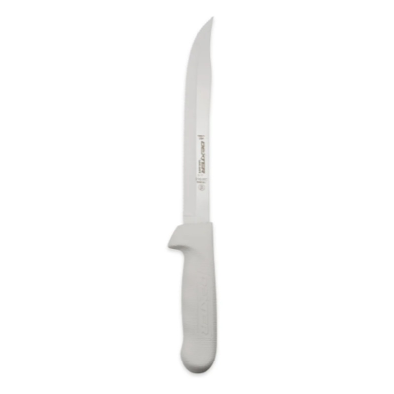 Dexter Russell S142-9SC-PCP SANI-SAFE 9" Utility Slicer w/ Polypropylene White Handle, Carbon Steel - 6ea/Case